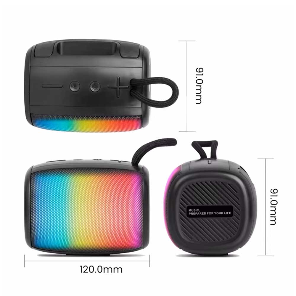 Kisonli S18 RGB Colorful Portable Bluetooth Speaker – view 4