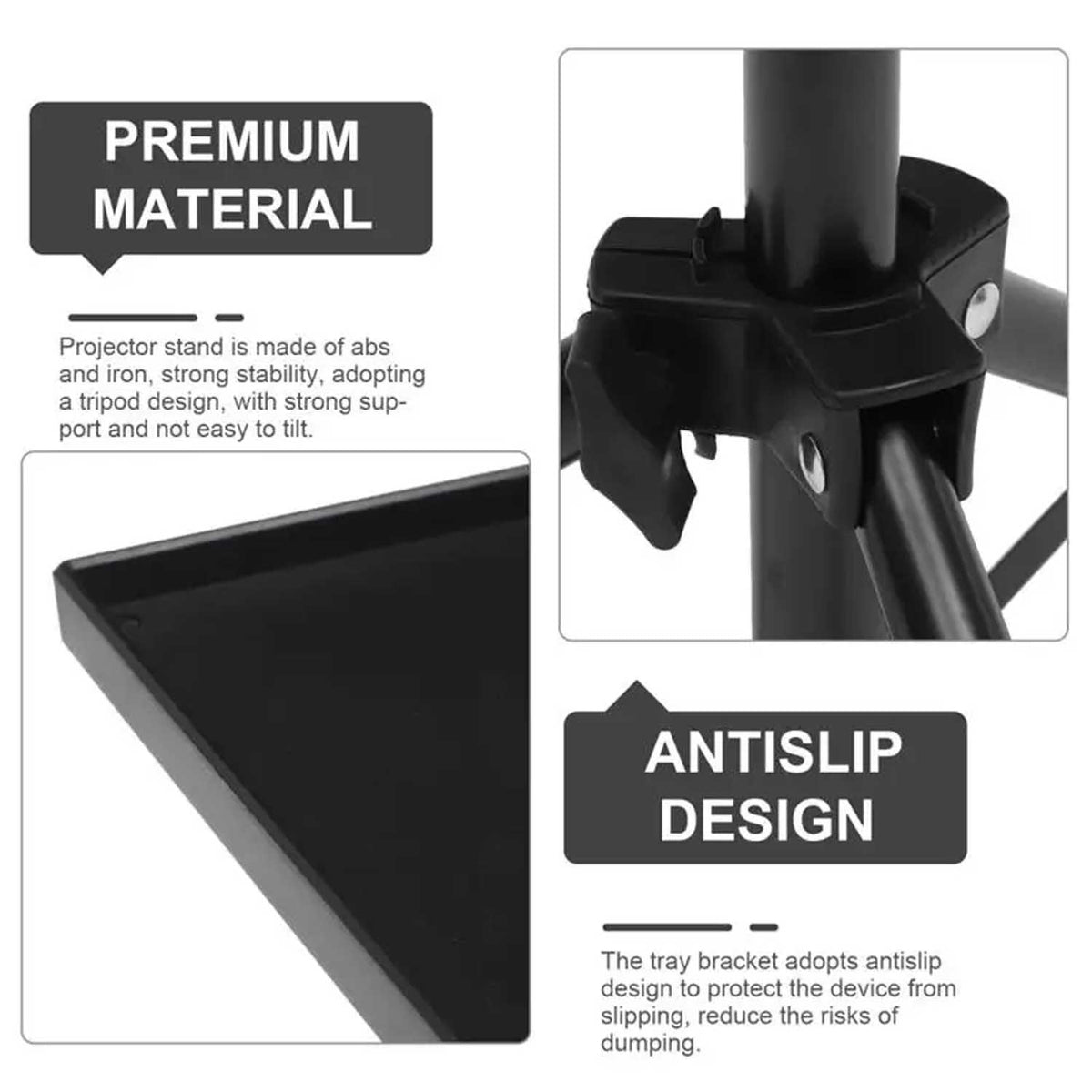 Portable Projector And Laptop Stand Table Tripod (height Adjustable 45-120cm) – view 4