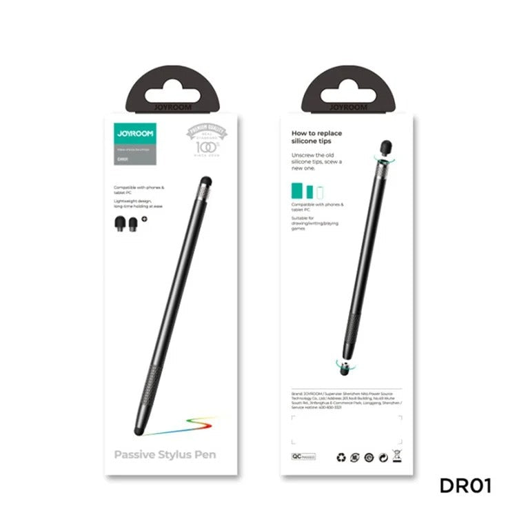 Joyroom JR-DR01 Dual-Tip Passive Stylus Pen for Phones & Tablets (Black) – view 4