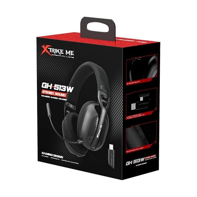 Xtrike Me GH-513W Tri-Mode Gaming Headset (BT 6.0, 2.4G Wireless, Wired) – view 4