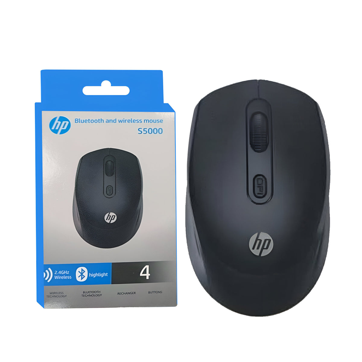 Hp S5000 Bluetooth And Wireless 2.4ghz Mouse – view 4