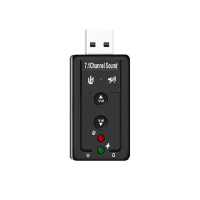 USB Sound Card 7.1 (Black)