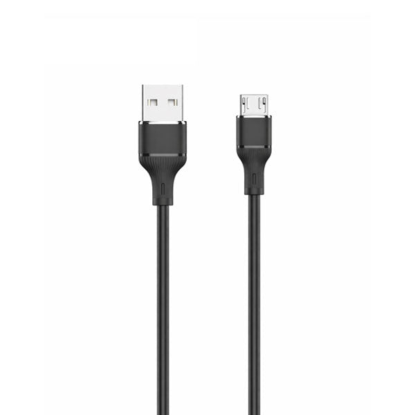 LogiLink USB To Micro Silicone Fast Charging Data Cable 1m Black (1 Year Warranty)
