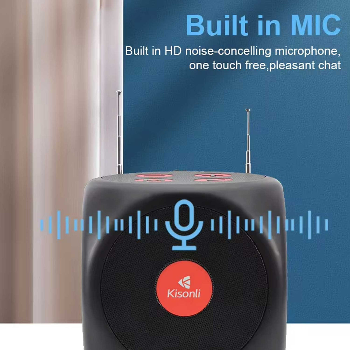 Kisonli G15 Portable Mobile Music Bluetooth Dice Mini Speaker – view 2