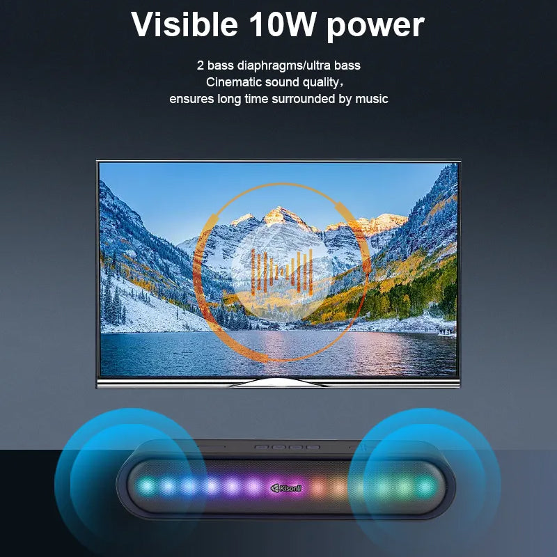 Kisonli LED-915 Wireless Bluetooth Longbar Speaker – view 2
