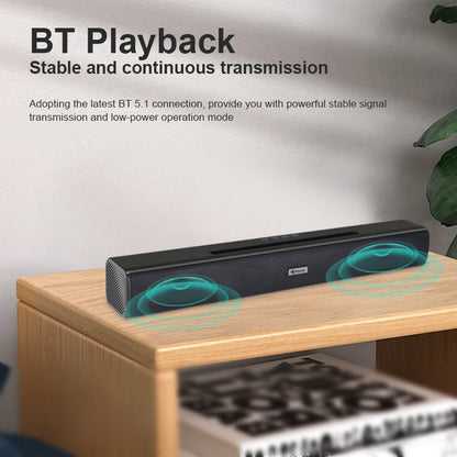 Kisonli LED-803 Wireless Bluetooth 16W Portable Soundbar Speaker – view 2