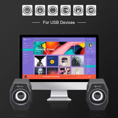 Kisonli A-101S Multimedia USB Loudspeaker – view 2