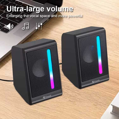Kisonli X16 Mini USB 2.0 Portable Speaker (RGB) – view 2