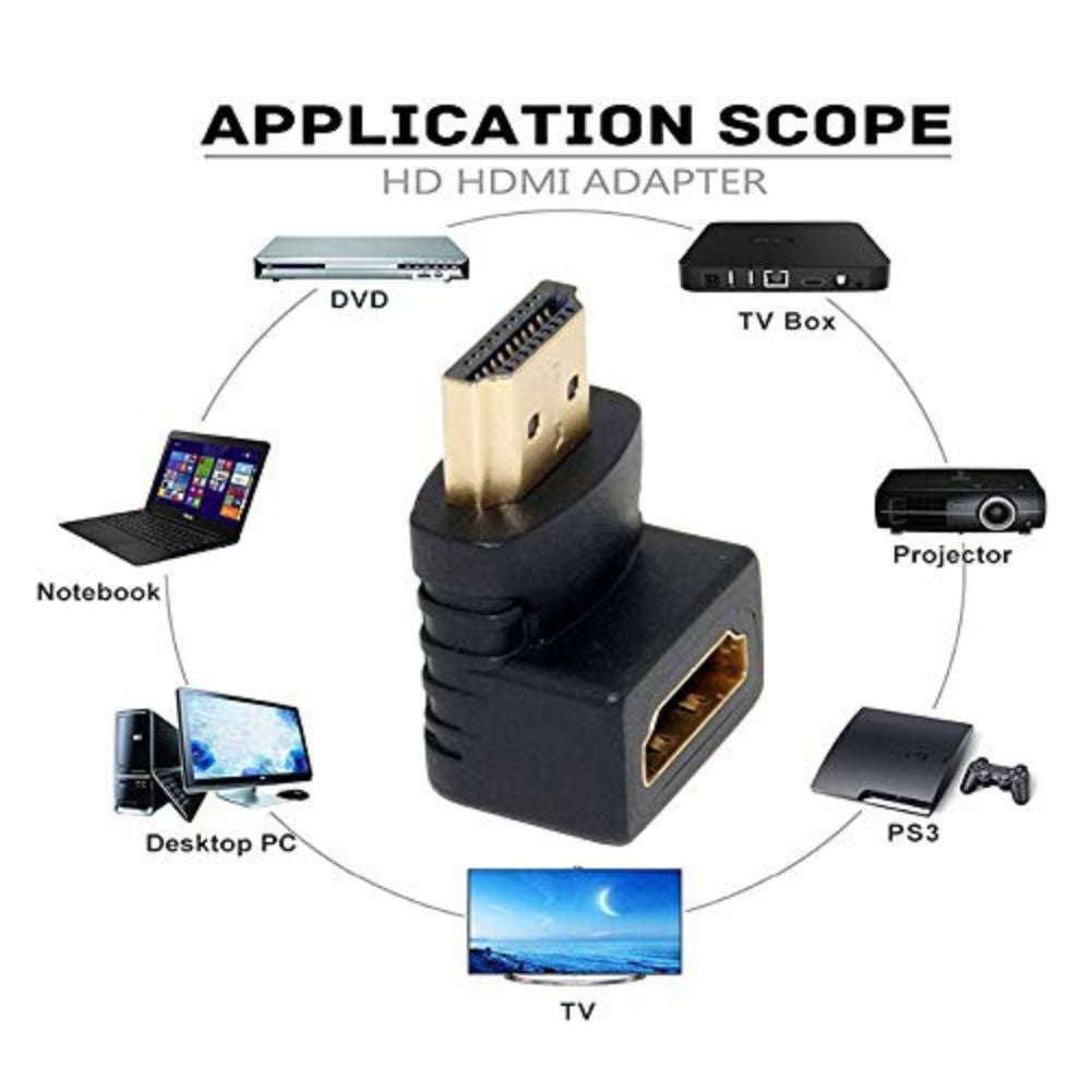 HDMI L-Shape 90° Male to Female Adapter – view 2