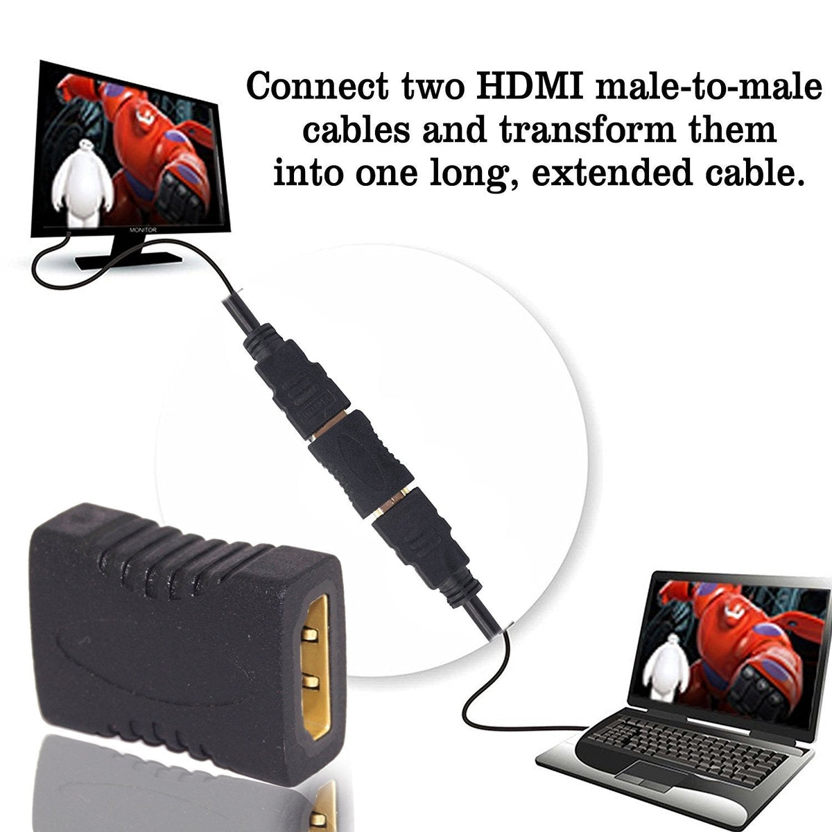 HDMI Female to Female Coupler / Joiner – view 2