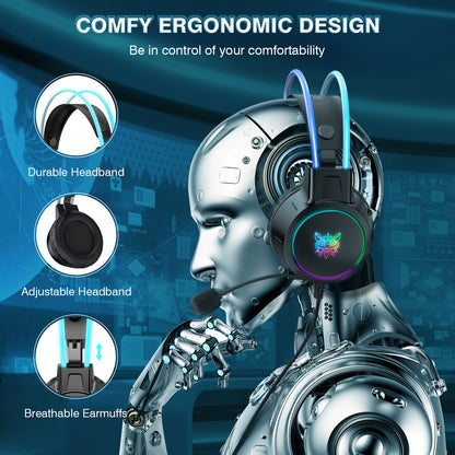Onikuma X15 Pro RGB Head Beam Gaming Headset – view 2