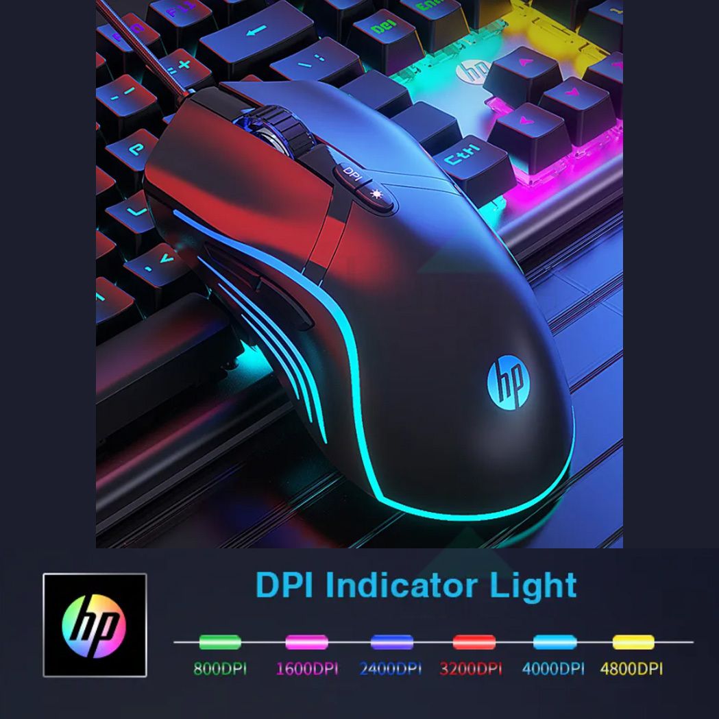 Hp G360 Dpi 6200 6 Buttons Rgb Wired Gaming Mouse – view 2