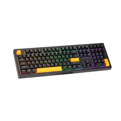 Xtrike Me Kb-512 Bk 108 Key Wired Mechanical Feel Usb-c Keyboard Black – view 2
