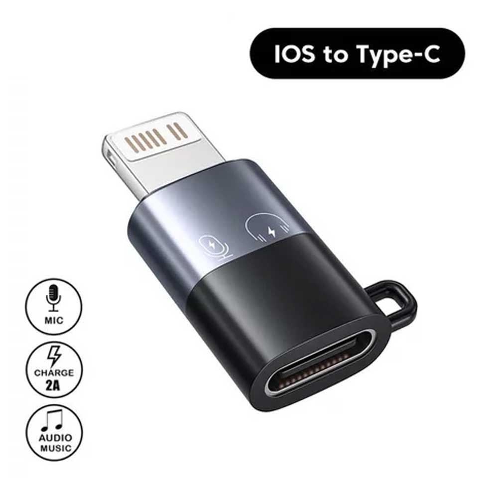 USB-C To Lightning OTG Audio Adapter For Mic & Phone – view 2