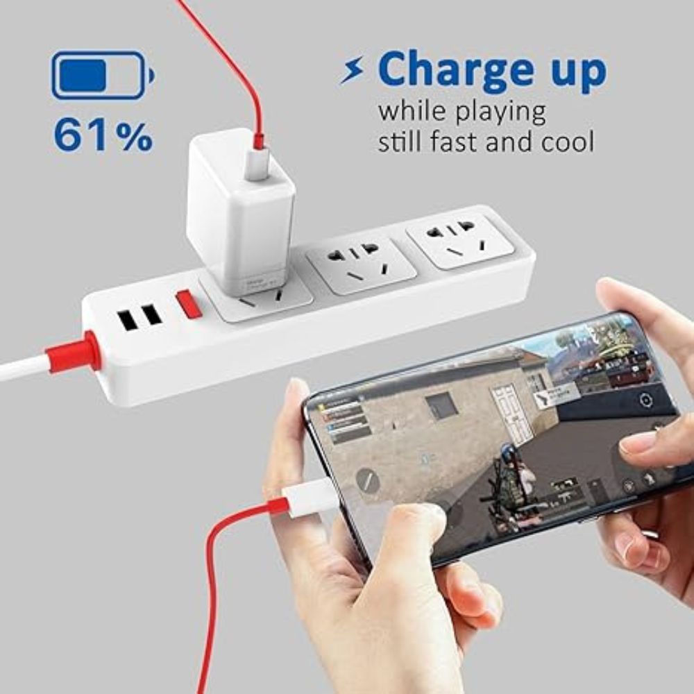 65w OnePlus-Style Super Fast Warp Charge (EU Pin) With USB Type-C To Type-C Cable – view 2