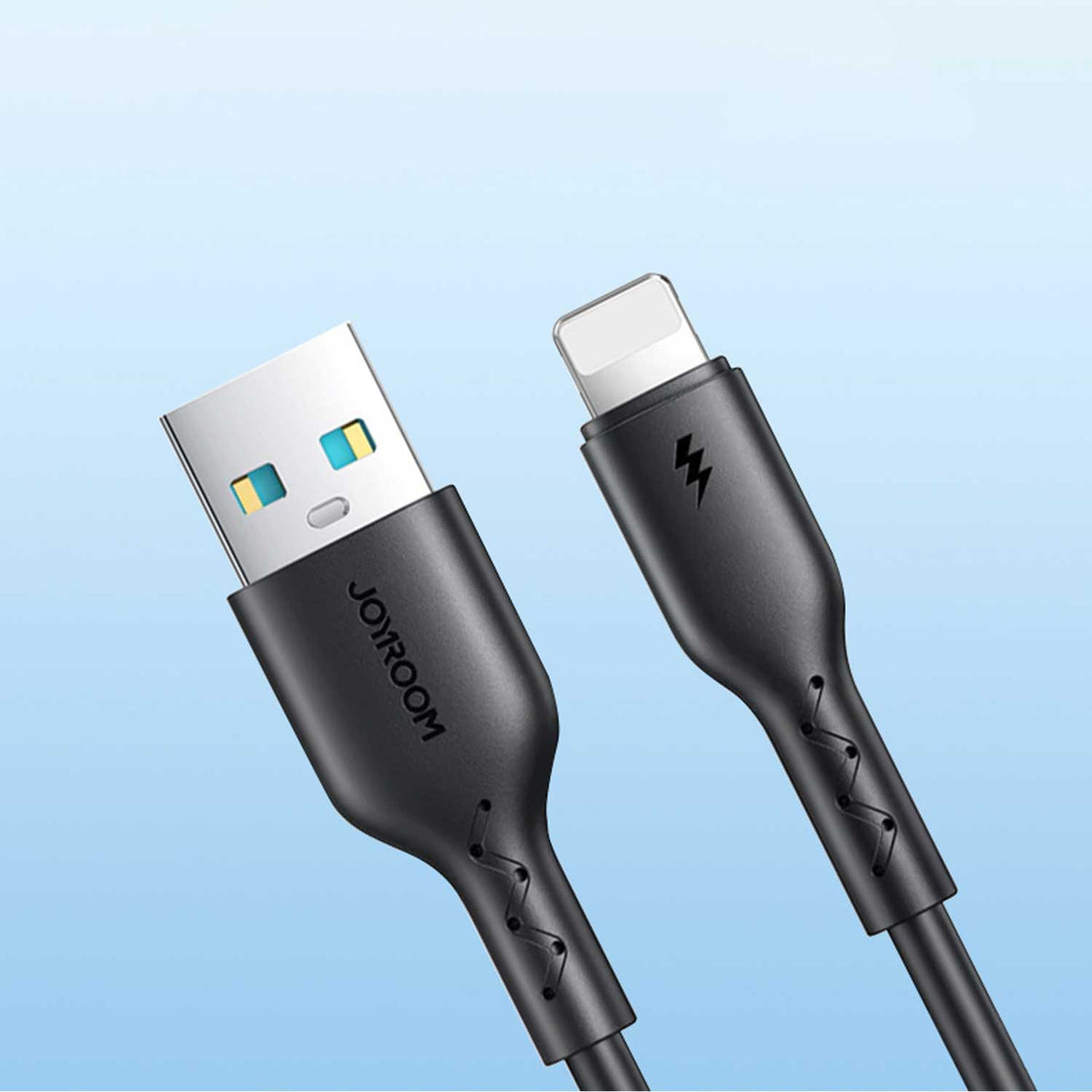 Joyroom SA26-AL3 Flash-Charge Series 3A Fast Charging Data Cable (USB-A To Lightning) 1m Black – view 2