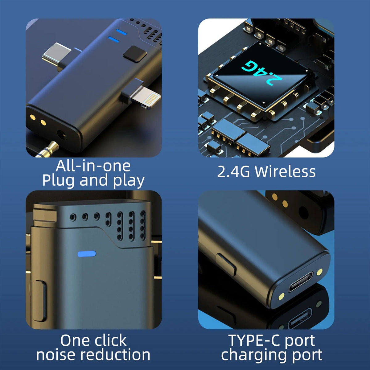 Jmary MW-16 2.4GHz Wireless Microphone for Mobile and Camera – view 2