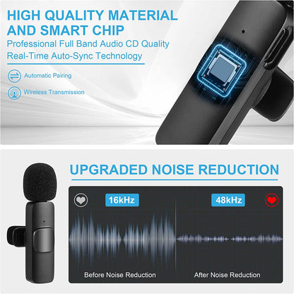K11 2-in-1 Collar Wireless Microphone (iPhone/Android & Type-C) – view 2