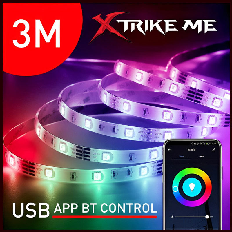 Xtrike Me HT-5050-B3 Bluetooth RGB LED Strip with App Control – view 2