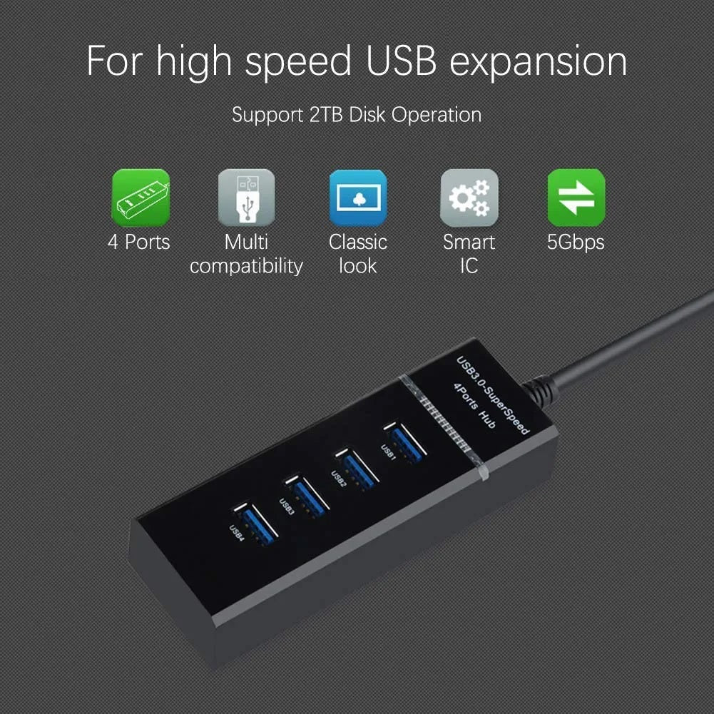 USB Hub 3.0 4 Port (Model 303) – view 2