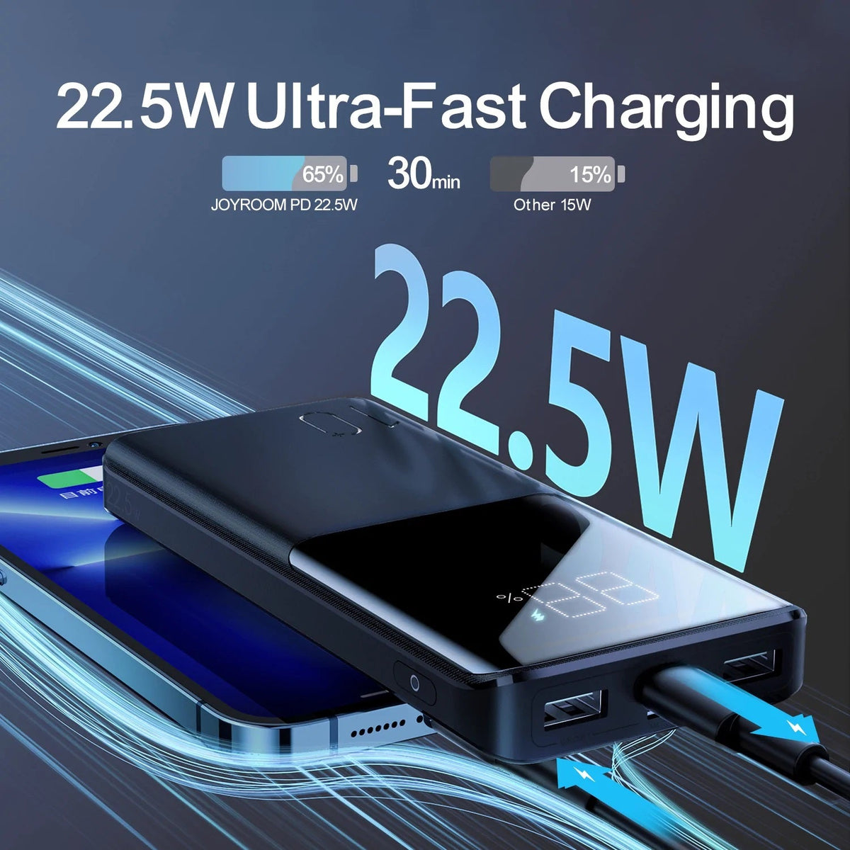 Joyroom Jr-qp191 22.5w Power Bank 10000mah – view 2