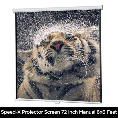 Projector Screen 72 Inch Manual - Speed-X (Fine Quality) – view 2