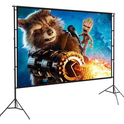 Projector Screen 150 Inch Tripod Portable Double Stand - Speed-X – view 2