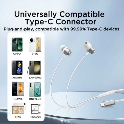 Joyroom EC06 Type-C In-Ear Metal Wired Earbuds (Black)