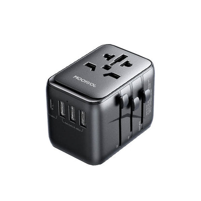 JR-TCW01 17W 4-Port Universal Travel Adapter (Black)