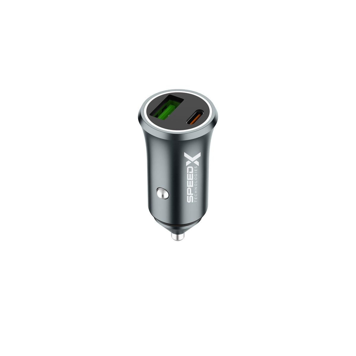 Speed-X SX-C40 Pro 48W Dual-Port Fast Car Charger with USB-C to USB-C Cable
