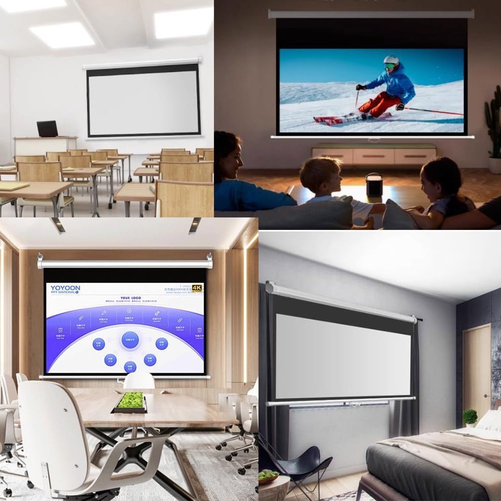 Projector Screen 100 Inch Manual - Speed-X (Fine Quality) – view 2