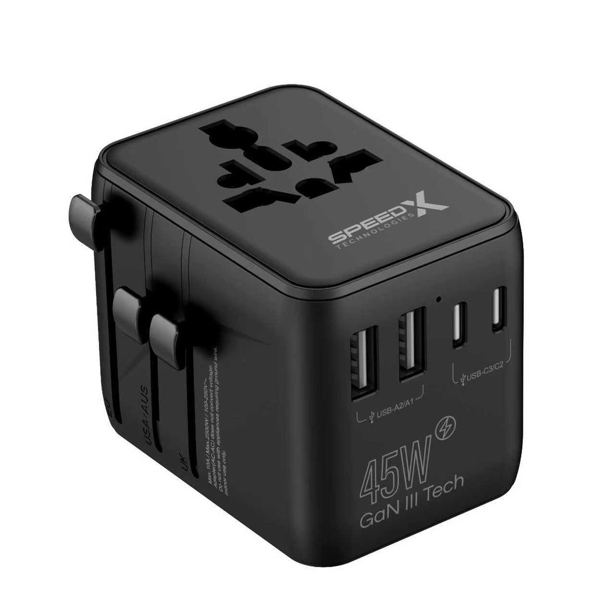 Speed-X SP-TCW03 45W GaN III Universal Travel Adapter