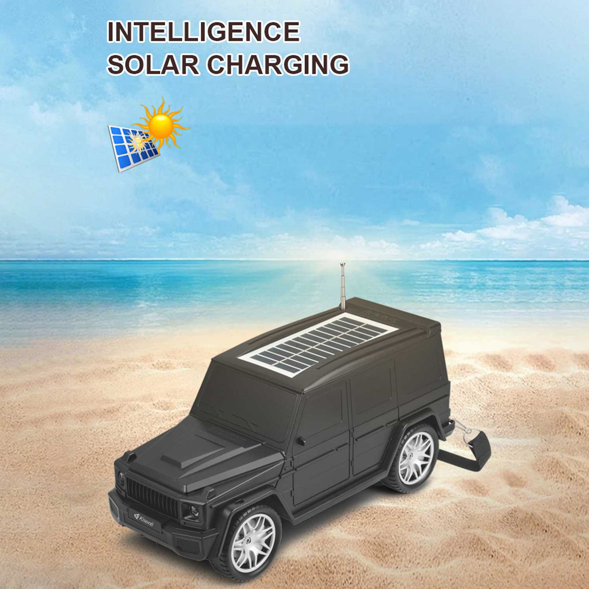 Kisonli B2 10W Solar Charging FM Car Bluetooth Speaker – view 2