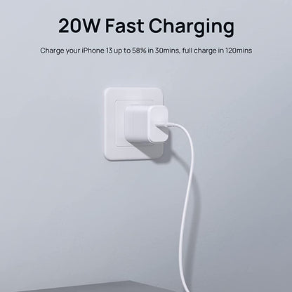 iPhone USB-C PD 20w Power Adapter Charger 2 Pin (USA Pin) – view 2