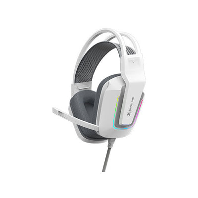 Xtrike Me GH712 RGB Gaming Headset with Noise Reduction Mic (White)