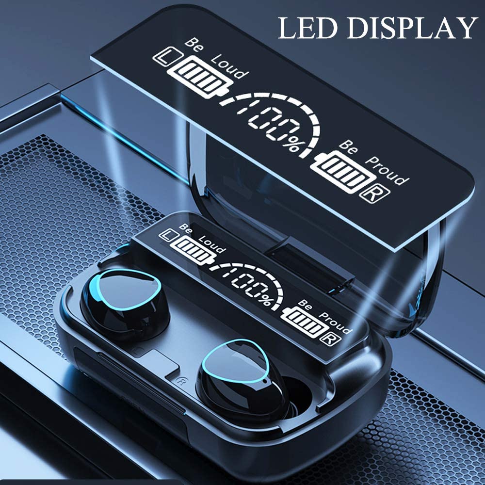 M10 Wireless Earbuds with LED Display Charging Case