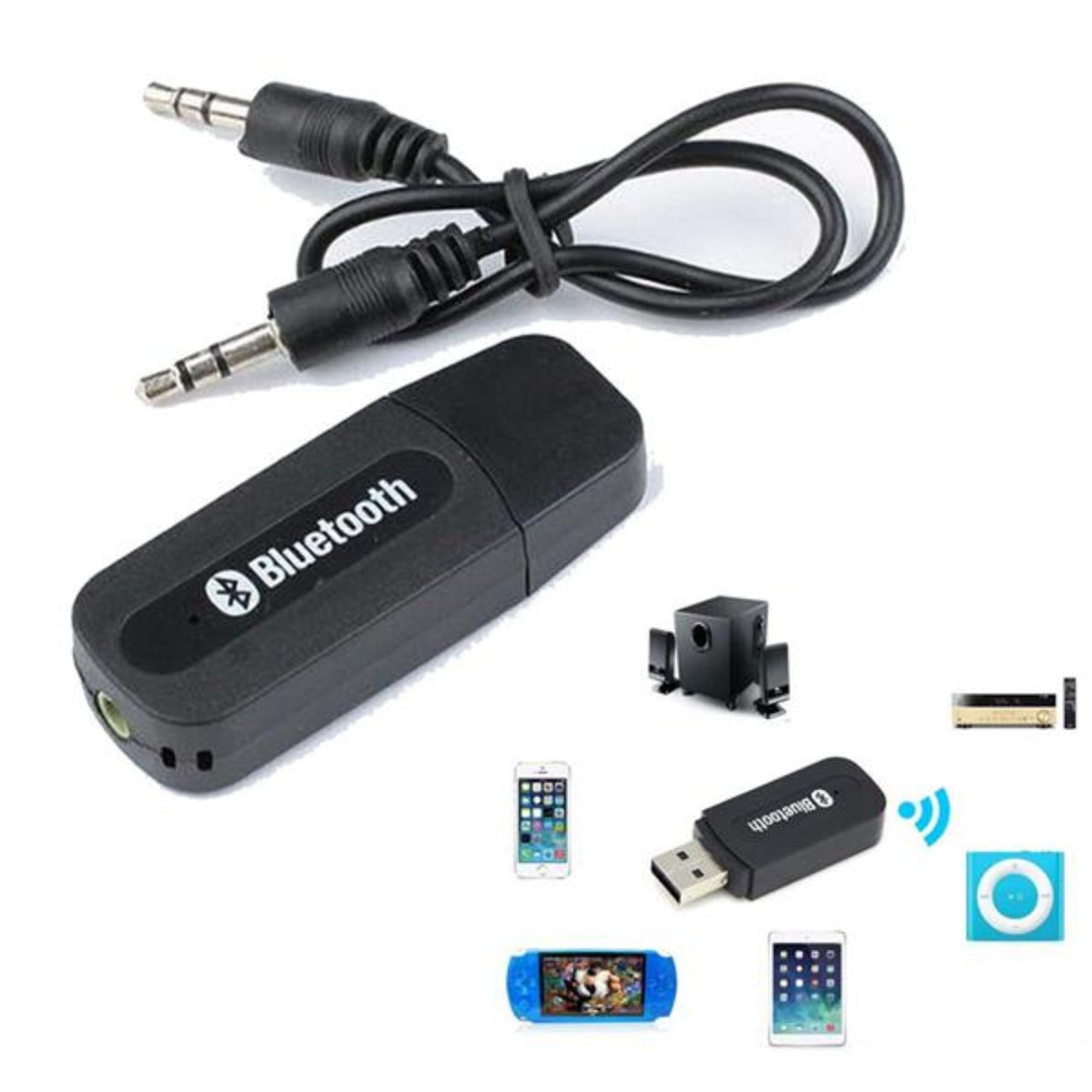 USB Bluetooth Music Receiver Dongle for Speakers & Car Audio – view 3