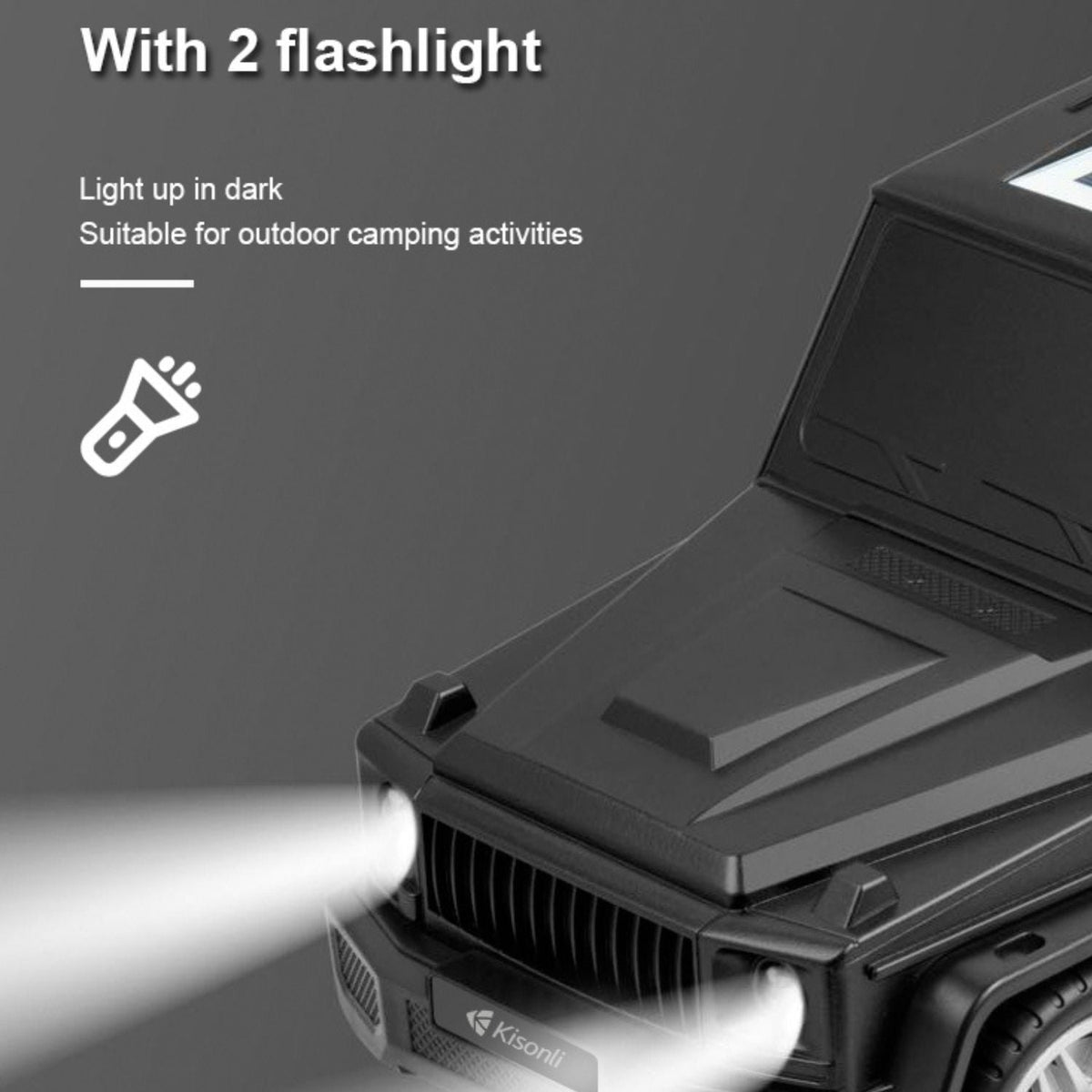 Kisonli B2 10W Solar Charging FM Car Bluetooth Speaker – view 3