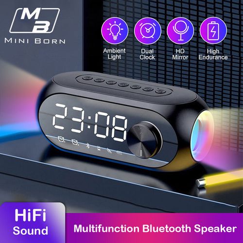Kisonli LP-2S RGB Speaker Alarm Clock (Bluetooth 5.0, TF Card) – view 3