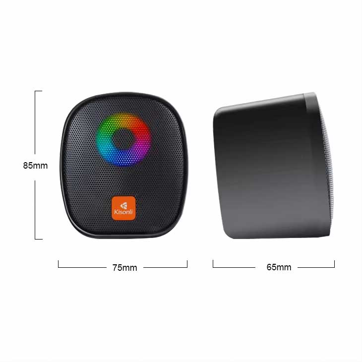 Kisonli X11 RGB Gamer PC Mini USB Speaker (6W) – view 3