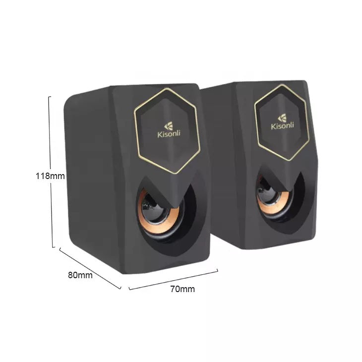Kisonli L-1020 Multimedia USB Loudspeaker – view 3