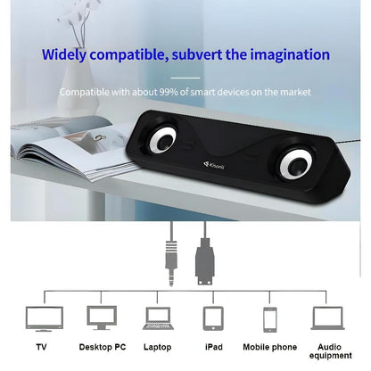 Kisonli I-610 USB Home Theater Soundbar System – view 3