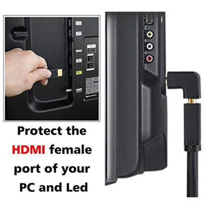 HDMI L-Shape 90° Male to Female Adapter – view 3