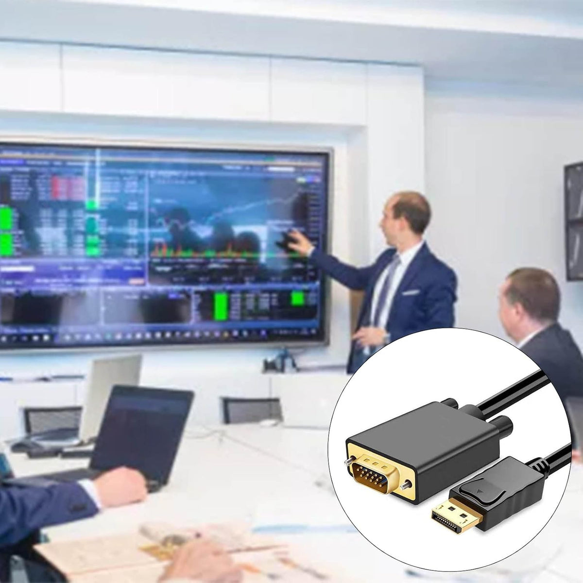 DisplayPort to VGA Cable (1.8m) – view 3