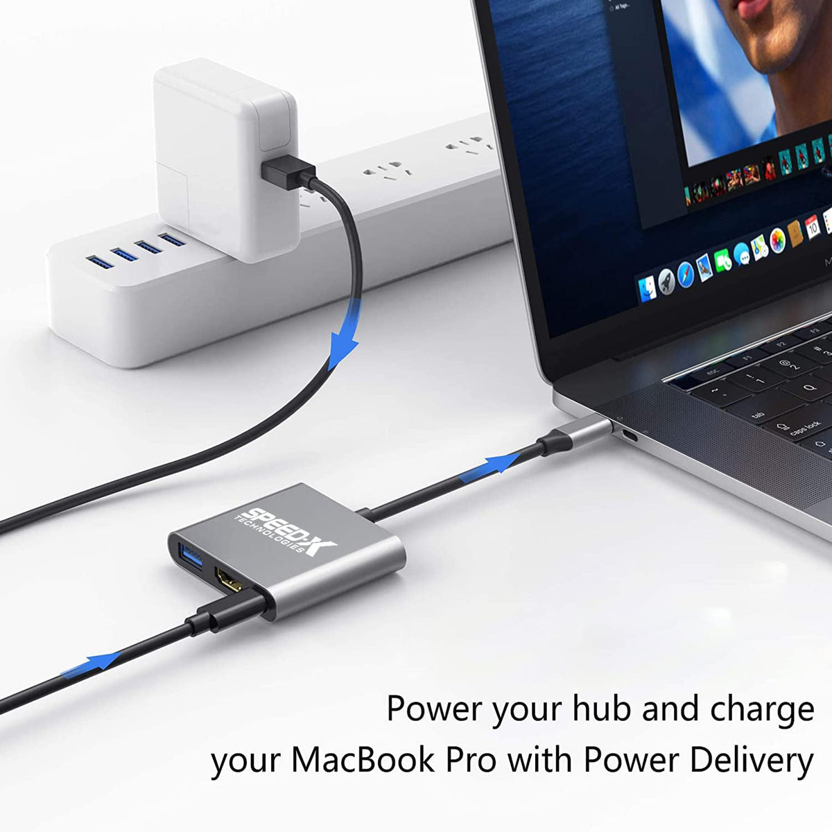 Speed-X SP-TC03A Type-C 3.1 to OTG+HDMI+USB 3.0 – view 3