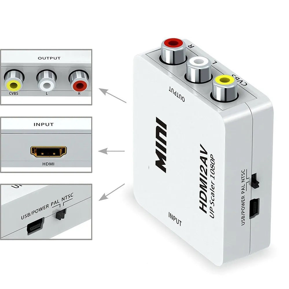 HDMI to AV Adapter Mini Box (1080p) – view 3