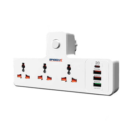 New 304PUC Speed-X Premium Portable Power Strip (3 Socket + 3 USB + 1 Type-C) – view 3