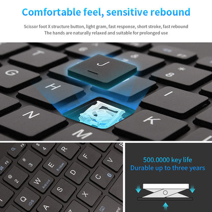 Wireless Bluetooth Keyboard With Phone/tablet Holder Slot – view 3