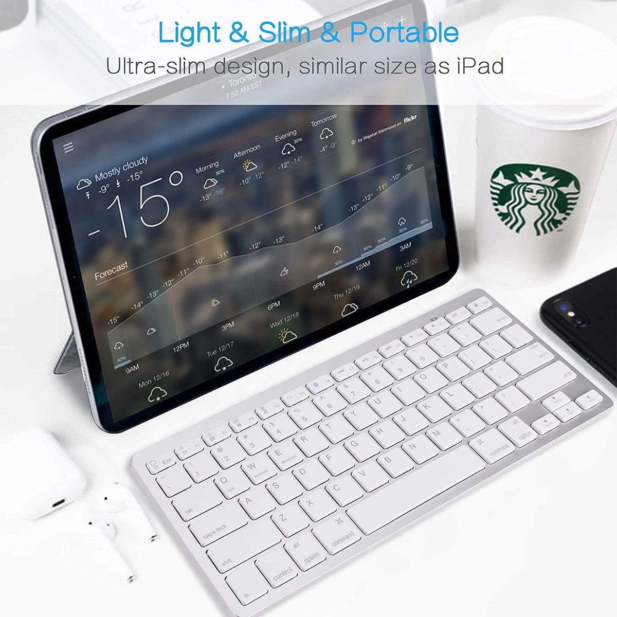 Bluetooth Keyboard Blue X5 – view 3