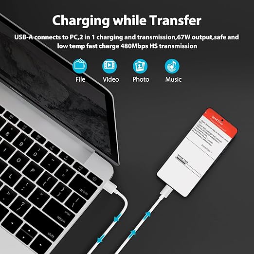 Xiaomi 67w EU Plug QC3.0 Fast Quick Wall Turbo Charger With Cable – view 3